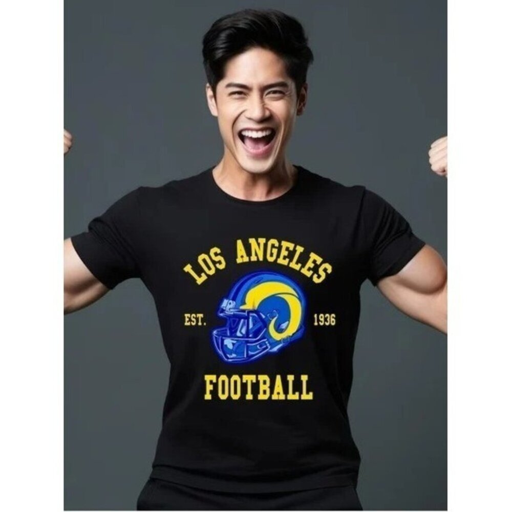 Los Angeles Rams Retro Football Fan Graphic Unisex T-Shirt 81